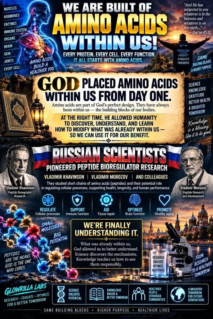 We Are Built of Amino Acids