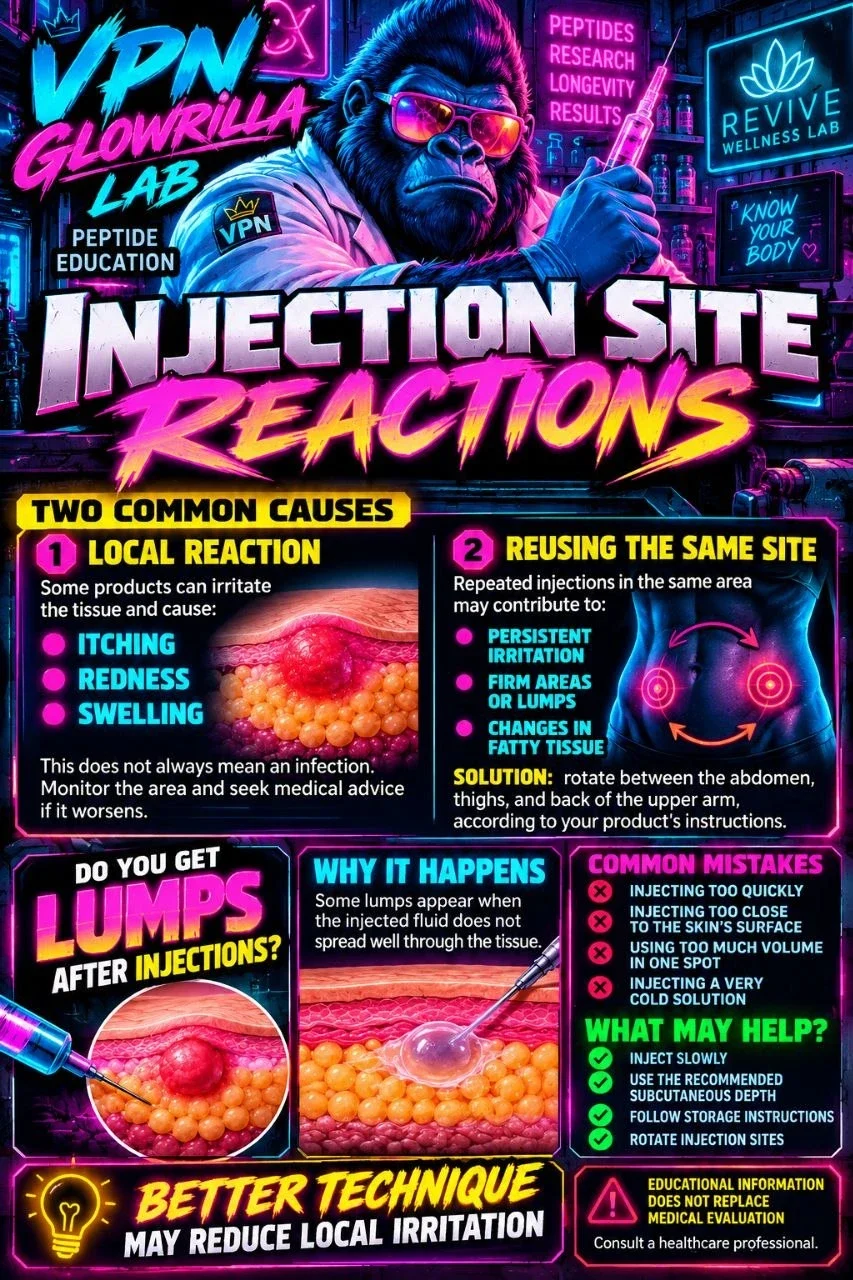 Injection site reactions and lumps