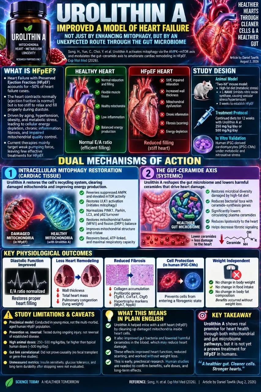 Urolithin A Improved a Model of Heart Failure