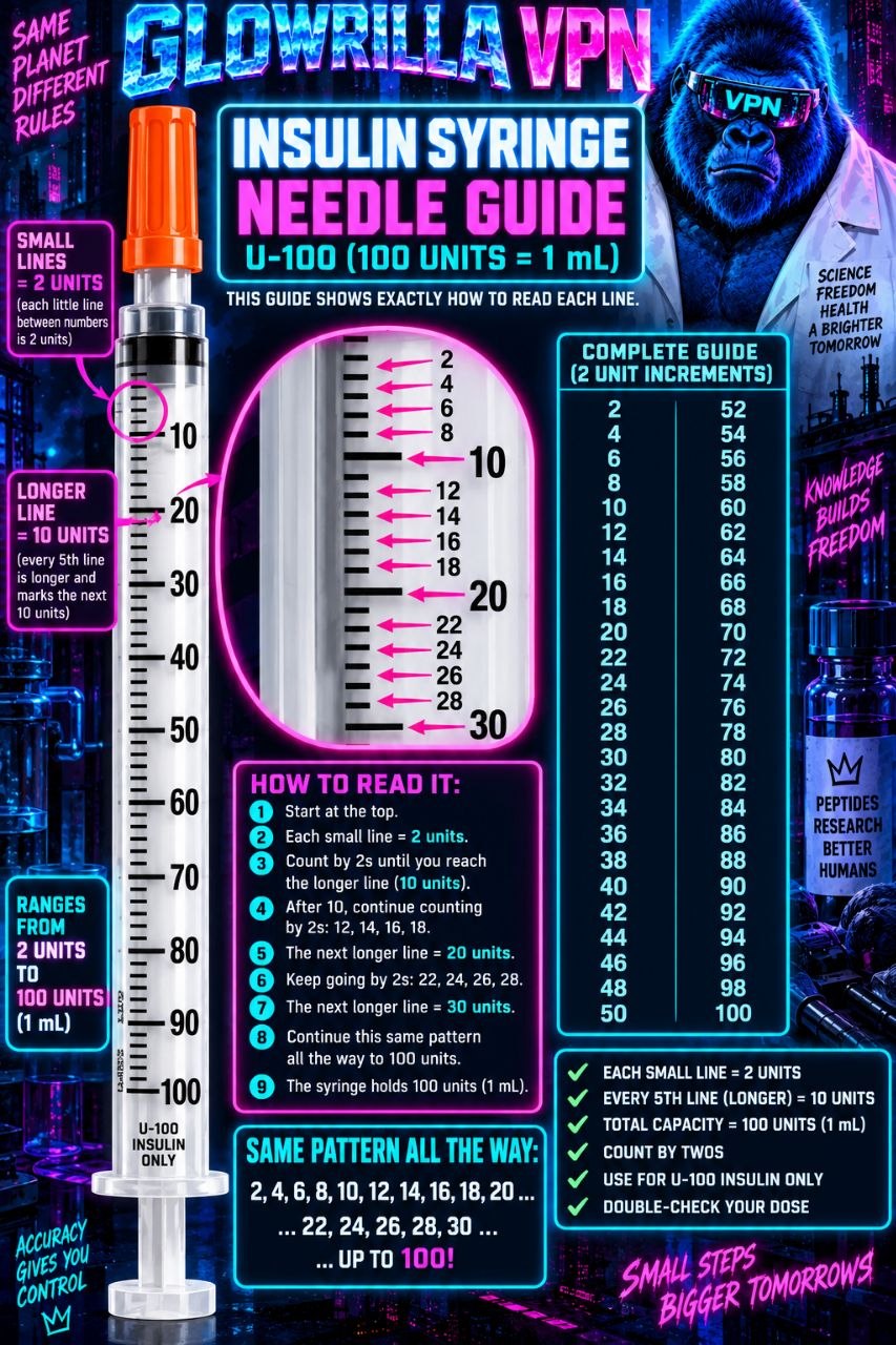 Insulin Syringe Needle Guide — U-100